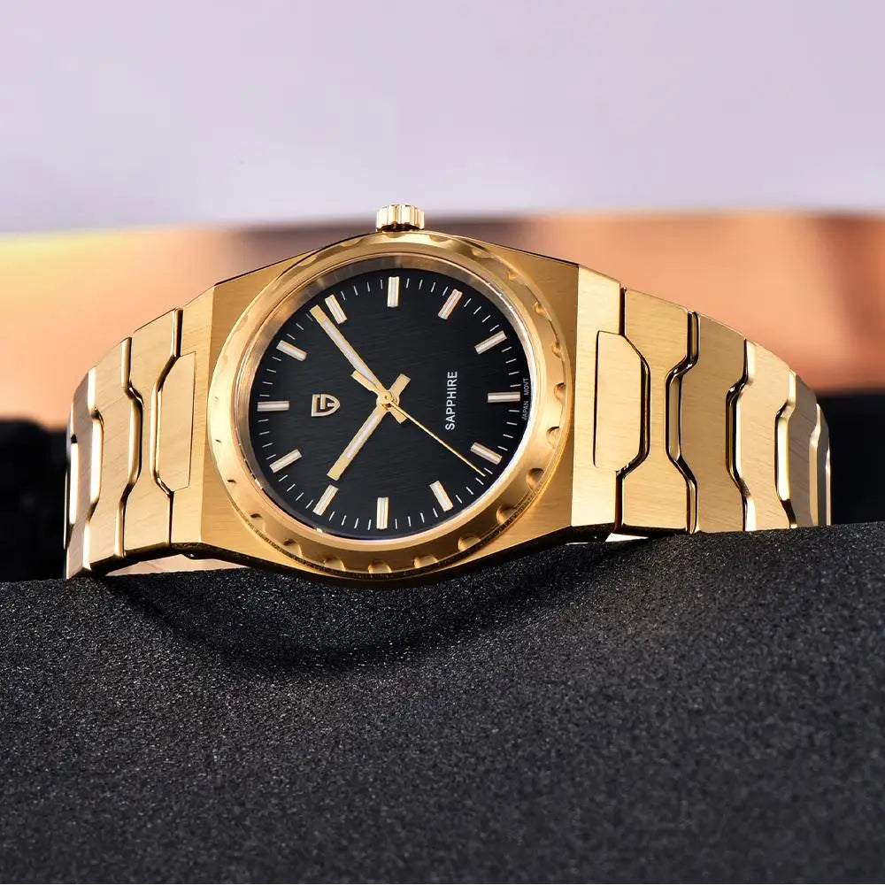 PAGANI DESIGN Men's Quartz Watches Ultra-Thin 7mm Series 222 Sapphire Stainless Steel Waterproof Watches for Man reloj hombre