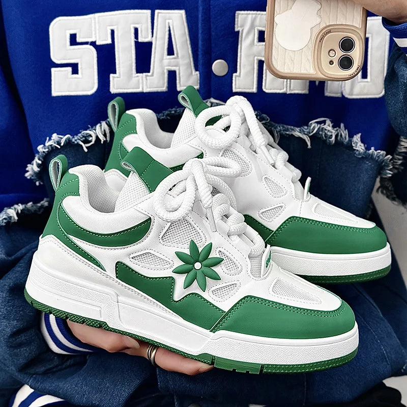 Modne męskie buty streetwear i skateboardowe, luksusowe sneakersy treningowe z oddychającej siateczki, casualowe tenisówki męskie