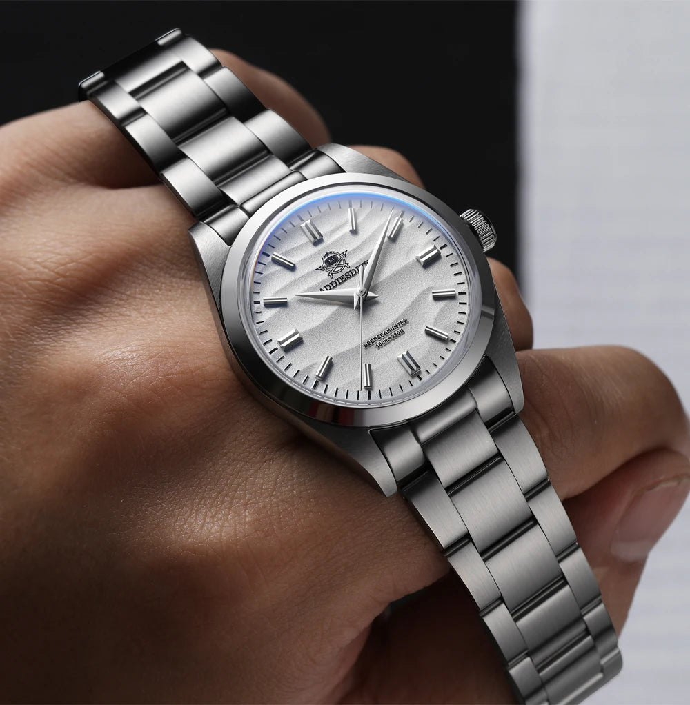 ADDIESDIVE HOT AD2030 36mm Men's Watch Relogios Masculino No Logo Sports Bubble Mirror Pot Cover Glass 10Bar Quartz Wristwatches
