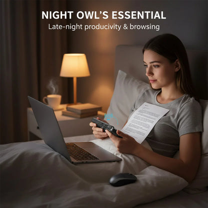 MRSVI Mini Tastiera Bluetooth A8 PLUS, tastiera wireless retroilluminata 2.4GHz con touchpad per Android TV Box, Mac, laptop, Windows