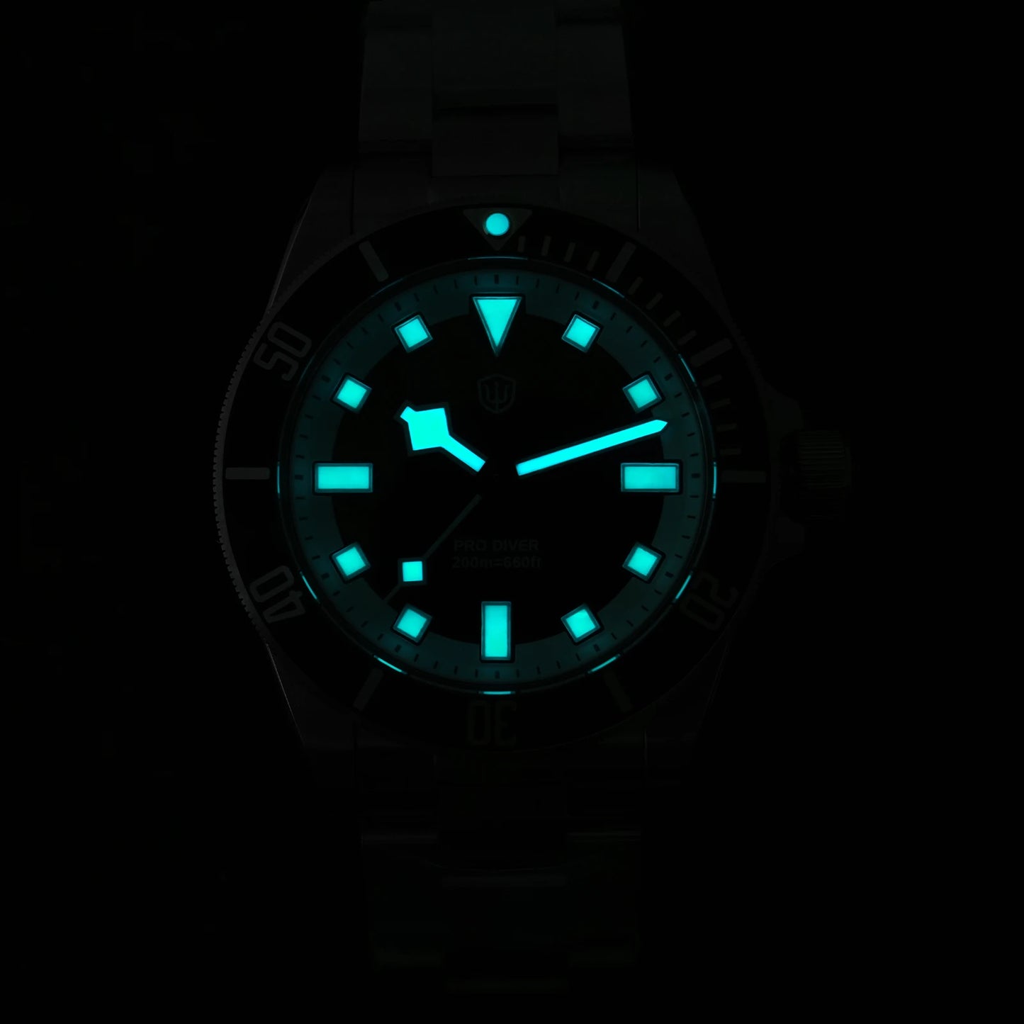 Watchdives WD1969 PRO Men Quartz Watch Sapphire Crystal Luminous Waterproof VH31Sweep Seconds Movement Stainless Steel Watches
