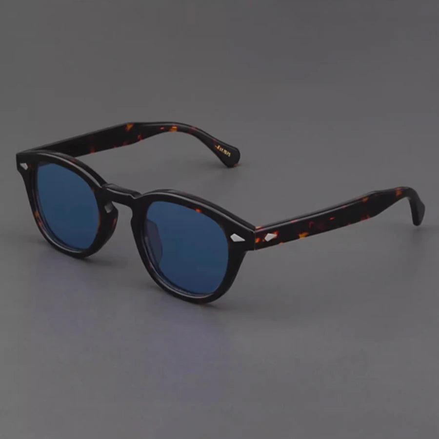 Polarized Sunglasses Men Women Johnny Depp Lemtosh Style Sun Glasses Retro Round Acetate Frame UV400 Lens Oculos