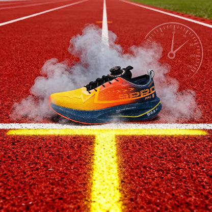 Laufschuhe für Herren mit Carbonplatte, Spezial-Sportschuhe, atmungsaktiv, leicht, bequeme rutschfeste Marathon-Sneaker für Damen
