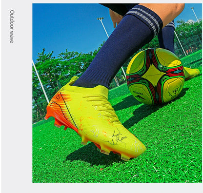 New Men's Football Boots, Non-Slip Soccer Shoes, Training Sneakers, FG Top Quality Cleats, Wholesale Drop Shipping, Unisex Adult