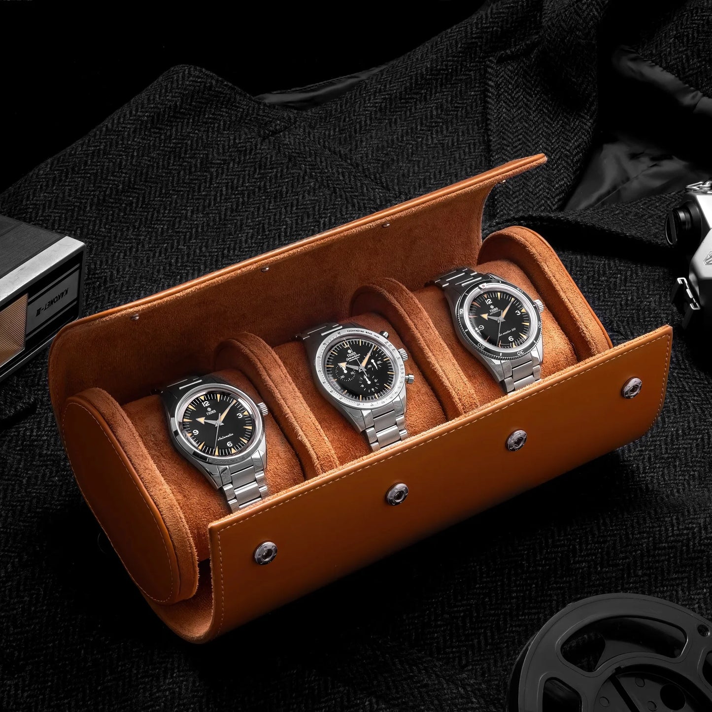 Thron T026 38mm  Watch Sapphire Crystal 316L Stainless Steel PT5000/Swiss Ronda Automatic Movement Vintage Style Men's Watch