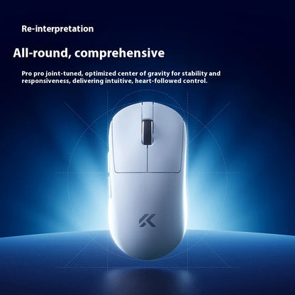 Mouse wireless MCHOSE A7 V2 Ultra+ Tri-Mode ultraleggero Paw3950 Ti 42000dpi 500mah per PC, esports e laptop, accessori gaming