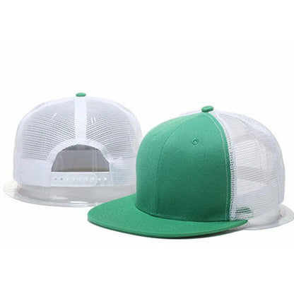 Herre-kasketter, flad hat, hiphop-snapback, fancy nitte-baseballkasket, street dance-kasket, trendy mesh-visir, unge drenge og piger