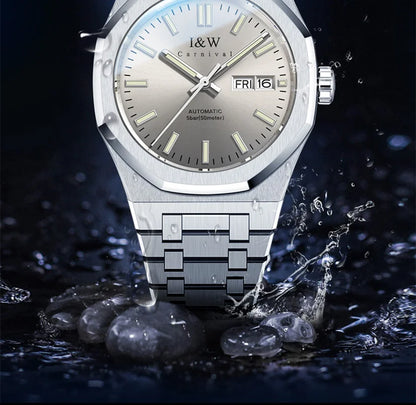 CARNIVAL Mens Mechanical Watch Brand Luxury Sapphire NH36 Movement Automatic Wrist Watches 50m Waterproof for Men Reloj Hombre