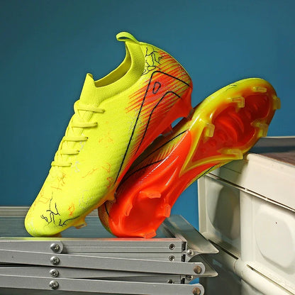 New Men's Soccer Shoes Training Wholesale Top Football Boots Sneakers FG Quality Cleats Non-Slip Drop Shipping Unisex Adult