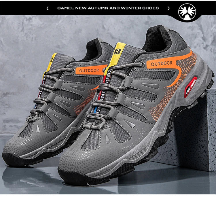 New Outdoor Men's Shoes Men's Anti Slip mountaineering Shoes Travel Hiking Adventure Footwear Fashionable Casual Sneaker