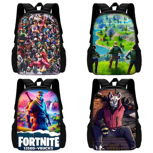 Zaini FortniteS per bambini, maschi e femmine, regalo di compleanno per studenti, borse scuola per bambini unisex, zaino da campeggio resistente