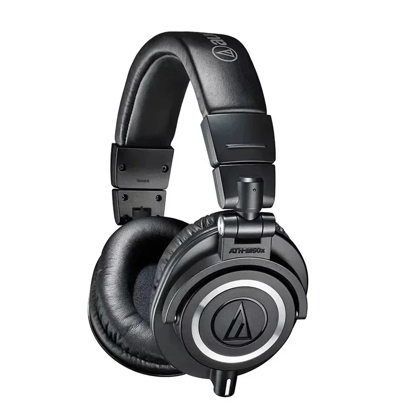 Casque audio professionnel Audio-Technica ATH-M50x, son Hi-Fi, design pliable, casque filaire supra-auriculaire