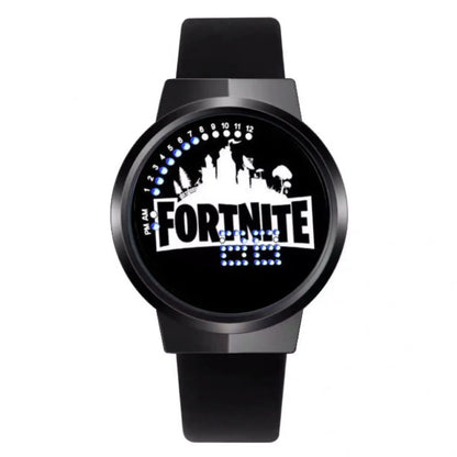 Ρολόι Fortnite Cute Fashion Cartoon Personalized Kawaii με φως νυκτός LED αφής, ηλεκτρονικό μαθητικό ρολόι, δώρο για φίλους