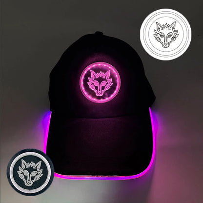 Modieuze lichtgevende baseballpet met LED-verlichting, hiphop-pet voor bar en club, fluorescerende hoed voor heren en dames, DJ-dansaccessoire en kostuumprop