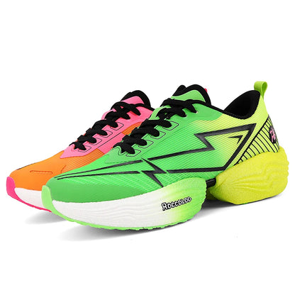 Couple Sports Shoes Professional Marathon Comfortable Jogging Shock-absorbing Training Shoes High Rebound Anti Slip Racing Shoes