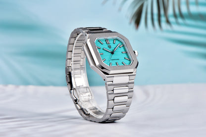 Nuovo orologio di lusso quadrato PAGANI DESIGN 2026 da uomo al quarzo, vetro zaffiro AR, movimento giapponese, luminoso, in acciaio 316L all steel