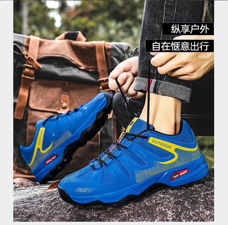 New Outdoor Men's Shoes Men's Anti Slip mountaineering Shoes Travel Hiking Adventure Footwear Fashionable Casual Sneaker