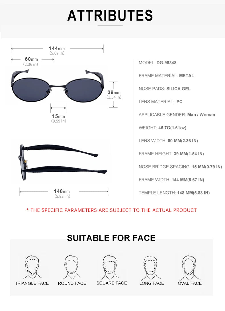 Sexy Small Oval Punk Sunglasses Women 2026 Luxury Vintage Steampunk Metal Frame Sun Glasses For Ladies Trendy Traveling Shades