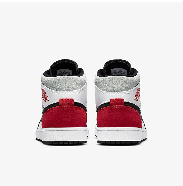 Nike originele Air Jordan 1 AJ1 heren mid-top sportieve basketbalschoen met demping 852542-100