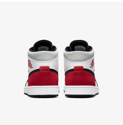 Nike originele Air Jordan 1 AJ1 heren mid-top sportieve basketbalschoen met demping 852542-100