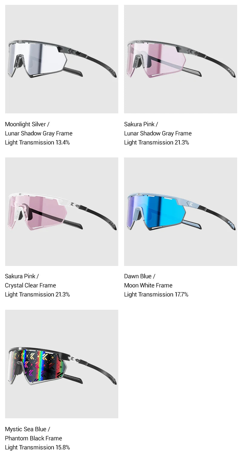 Kapvoe Real Carbon Fiber Cycling Glasses Sunglasses for Men Lightweight Photochromic UV400 MTB Bike Bicycle Sports Eyewear