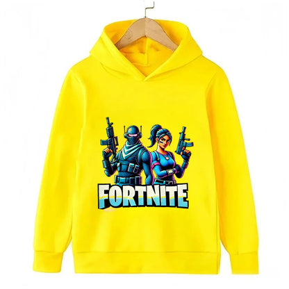 Fortnite Game Printed Children's Hoodies Cartoon Comfortable Suit Loose Long Sleeve Tops Autumn Winter Clothes