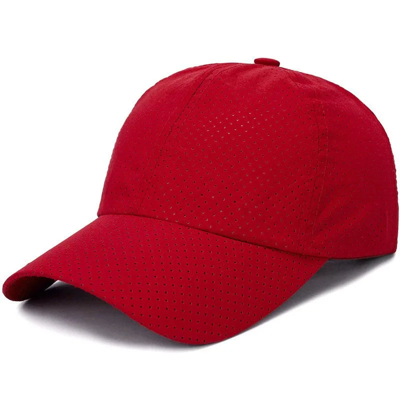 Mesh Quick Dry Cap Men Running Sports Baseball Cap Women Golf Tennis Cap Outdoor Jogging Breathable Sun Hat