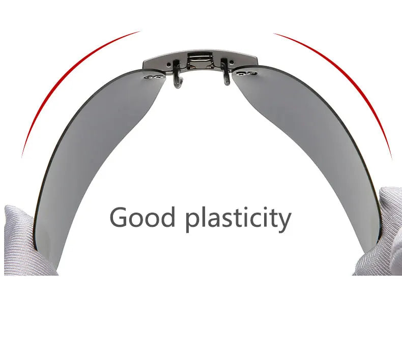 BOYSEEN Polarized Clip Sunglasses Driving Day Night Vision Lens Unisex Sport Fishing Myopia Glasses Men Women Travel Outdoor