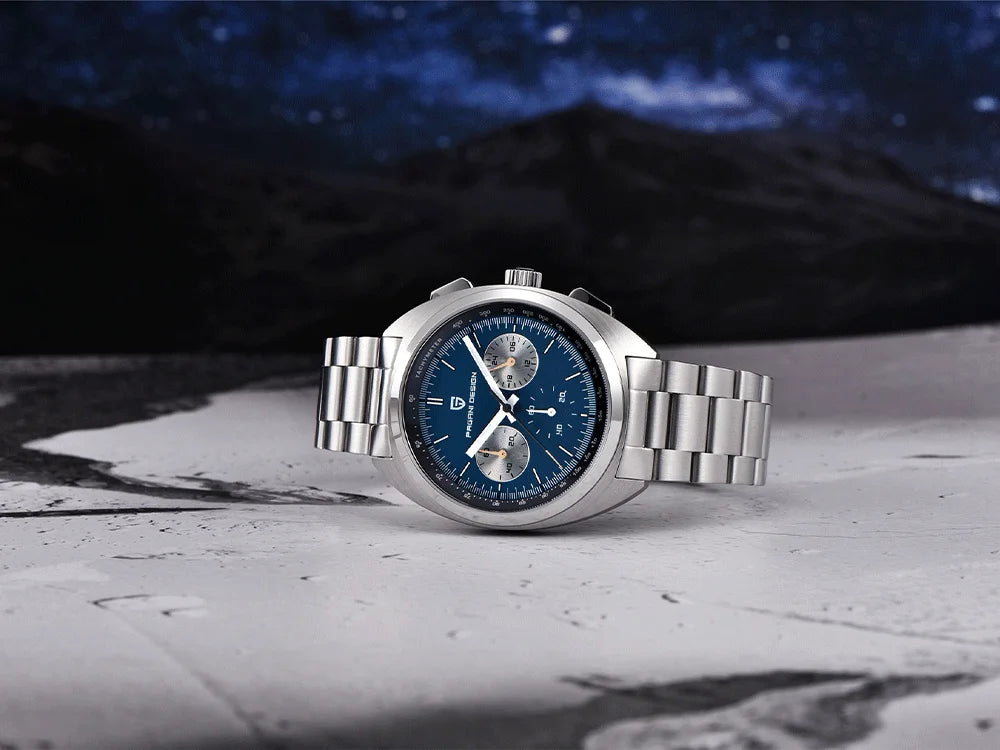 Relógio masculino de quartzo Pagani Design 2026 Fashion, marca de topo de luxo, safira, cronógrafo masculino VK63 em aço, de mergulho