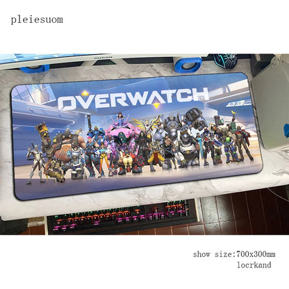 Overwatch mouse pad HD print gaming mousepad game 900x400x3mm mouse pad gamer computer desk cheapest mat notebook mousemat PC