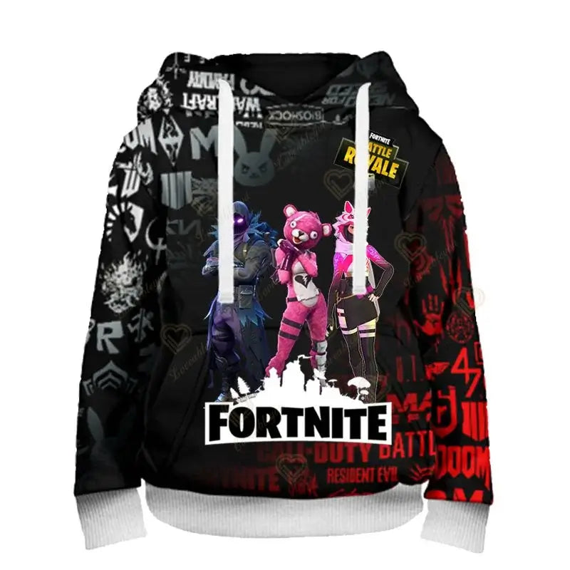 Fortnite Peely Print New Design Sweatshirts Hoodies Men Women Children Long Sleeve Fashion Casual Hooded Streetwear Pullovers