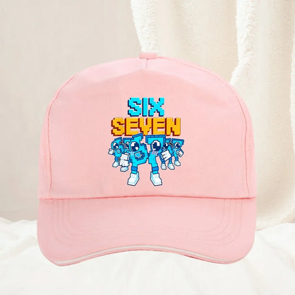Meme 67 Six Seven 6 7 olasz Brainrot baseball sapka, férfi trucker sapka, tavaszi, alkalmi, szabadtéri, edzőtermi, napellenzős, snapback sapka