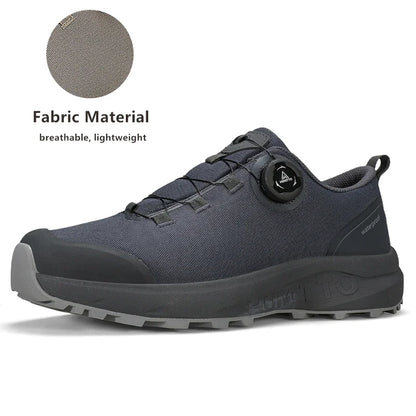 HUMTTO Leather Shoes for Men Winter Camping Outdoor Men's Sports Shoes Breathable Trekking Boots Man Non-slip Hiking Sneakers