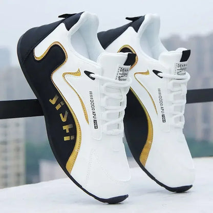 Sneakers da uomo in pelle PU impermeabili, scarpe sportive casual, scarpe da tennis leggere, traspiranti, piatte e antiscivolo, Zapatillas Hombre