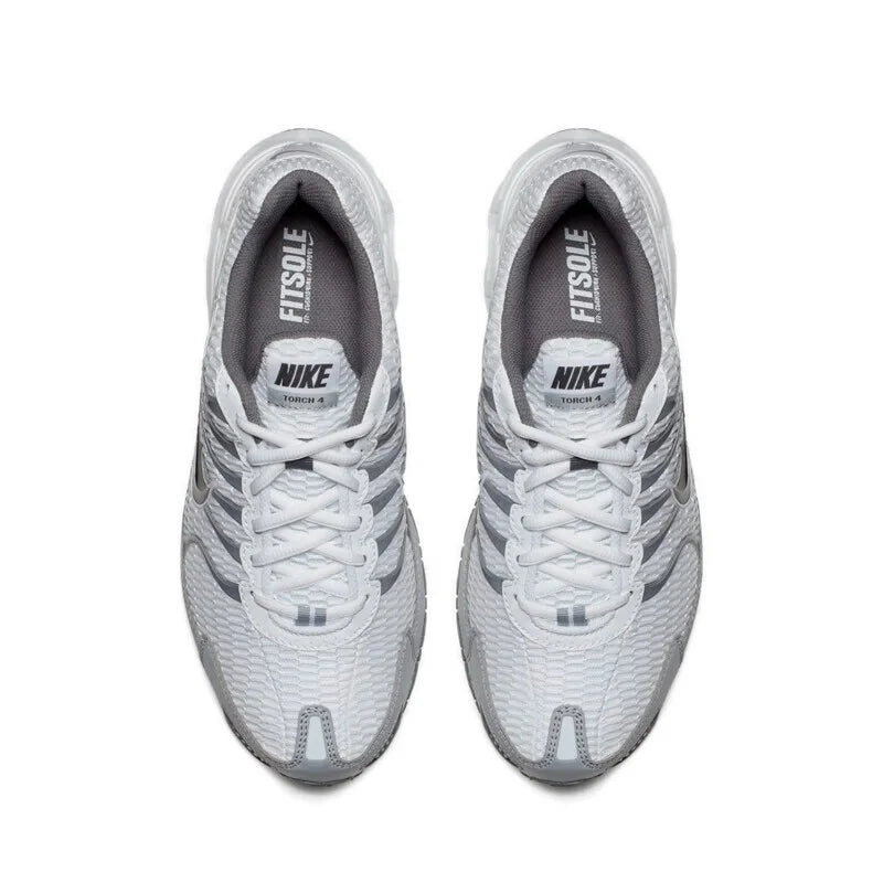 Nové vizuálně zvýrazněné běžecké boty Nike Air Max Torch 4 343846-100 s tlumením Air, lehké a odolné proti opotřebení pro každodenní dojíždění