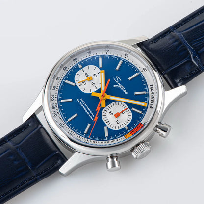 Sugess Watch of Men Chronograph Mechanical Wristwatches Tianjin ST1901 Swanneck Movement Pilot Mens Watch Sapphire Crystal Gift