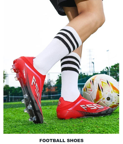 New Men's Soccer Shoes Hot-Selling Grass Cleats High-Quality Match Outdoor Football Boots Non-Slip Boys High-Top Lightweight Sneakers