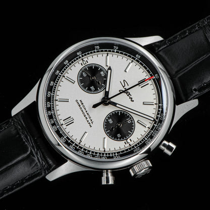 40mm Men Army Watch 1963 Pilot Mechanical Sugess Panda Wristwatch Sapphire Air Force Watches Chronograph Official ST1901Movement