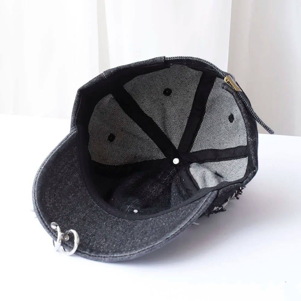 divatos lány új farmer hosszú nyúlfülű cowboy baseball sapka mosott graffiti hiphop sapka nők férfiak buli csapat baseball sapka