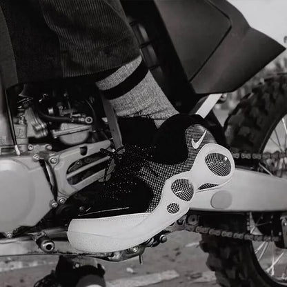 Nike Casual Men's Shoes Air Zoom Flight95 Basketball Shoes Black & White Big Eyes DM0523-001