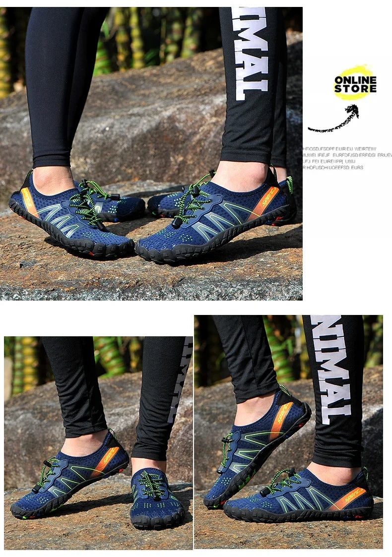 Pánské aqua boty do vody a na plavání, dámské tenisky, dětské barefoot boty pro chlapce, plážové sandály, rychleschnoucí obuv k řece, moři, potápění a do posilovny