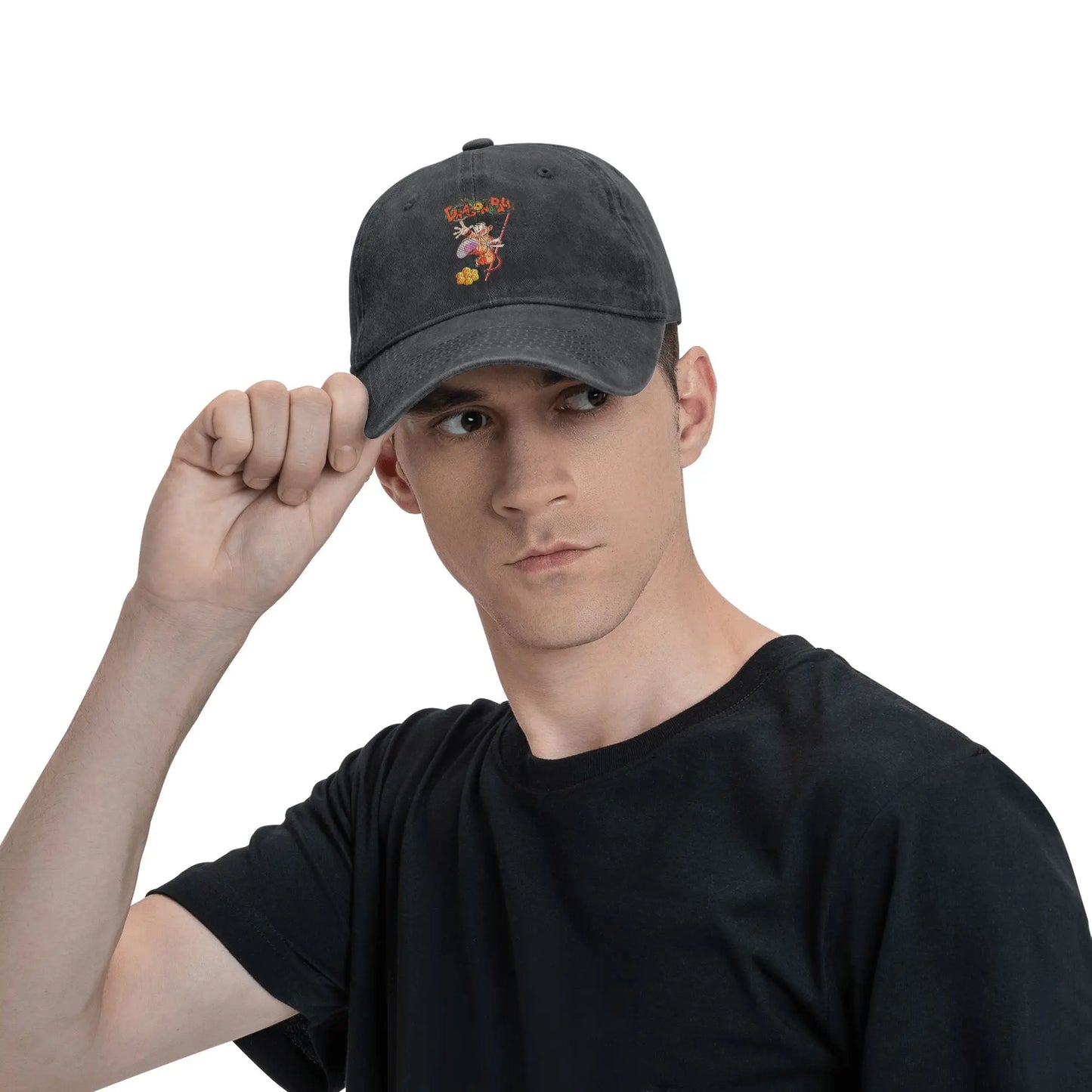 Goku and the Dragon Ball Z Men Women Baseball Cap Distressed Washed Caps Hat Casual Outdoor Activities Adjustable Snapback Cap, Produit gaming premium Fraquane