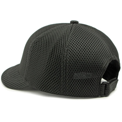 HT4828 Casquette de baseball à visière courte de 5 cm pour homme, 6 panneaux, en maille respirante, style « trucker », pour hommes et femmes, unie, à fermeture à pression