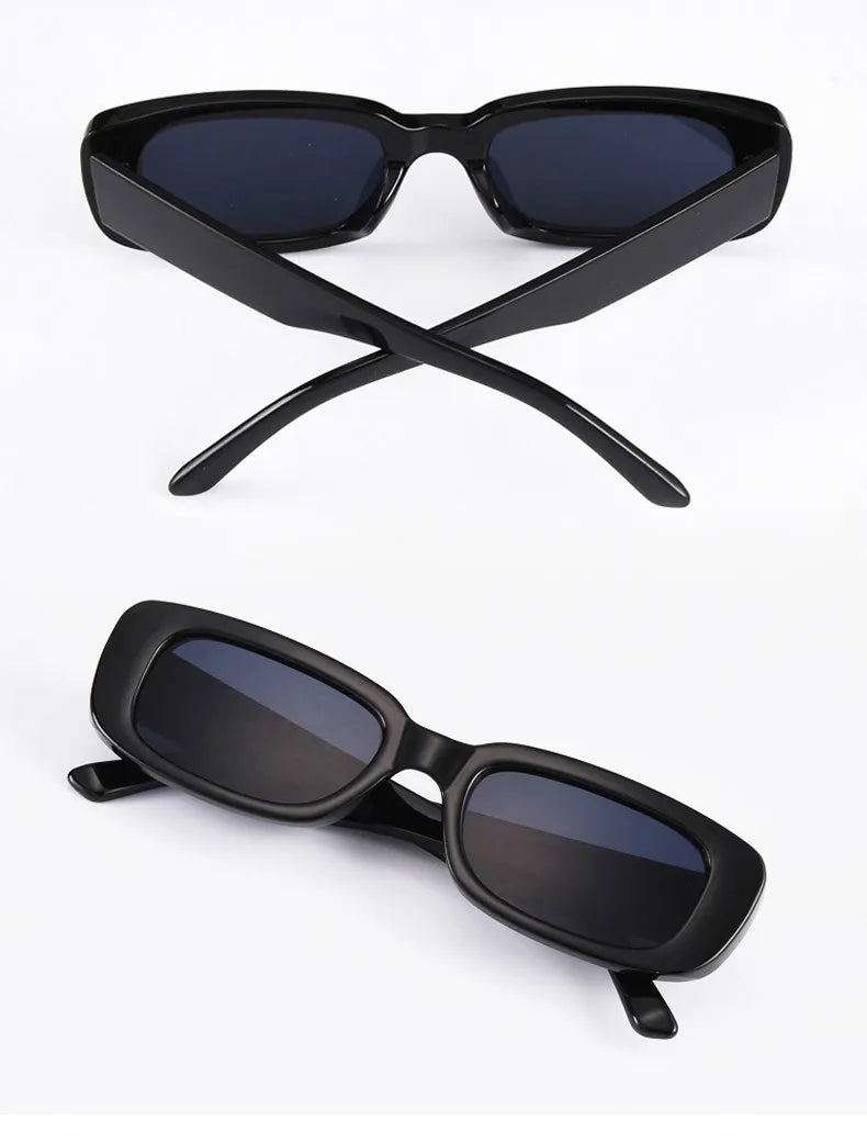 New Small Sunglasses Women Men Trendy Vintage Brand Designer Hip Hop Square Green Sun Glasses Female Eyewear UV400