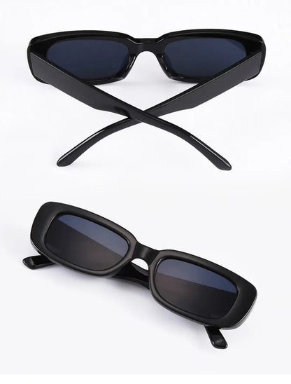 New Small Sunglasses Women Men Trendy Vintage Brand Designer Hip Hop Square Green Sun Glasses Female Eyewear UV400