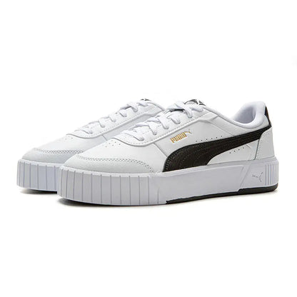 Baskets basses Puma Carina, confortables, souples et durables, blanches, 402637-02