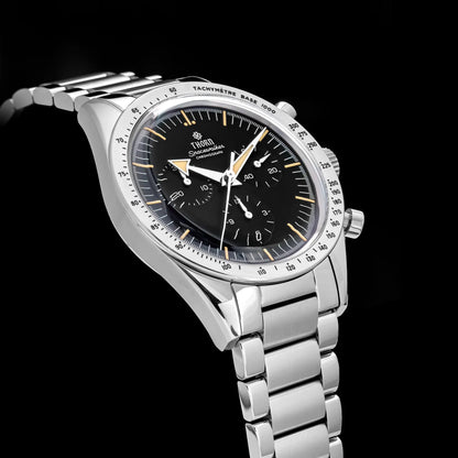 Thron T026 38mm  Watch Sapphire Crystal 316L Stainless Steel PT5000/Swiss Ronda Automatic Movement Vintage Style Men's Watch