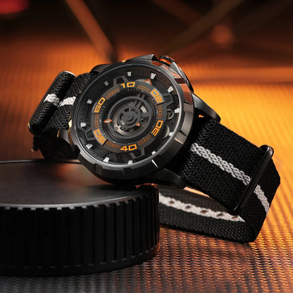 BERNY Automatic Skeleton Watch For Men 3D Dial 5ATM Luminous Sapphire 316L Steel MIYOTA 82S0 Mechanical Top Luxury Men's Watches