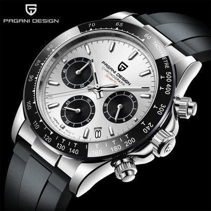 2026 New PAGANI DESIGN PD-1664 Meteorite Dial Fashion Men Quartz Wristwatches 100M Sapphire Glass Chronograph relogio masculino
