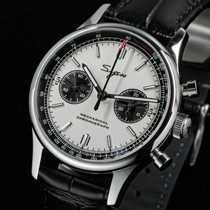 40mm Men Army Watch 1963 Pilot Mechanical Sugess Panda Wristwatch Sapphire Air Force Watches Chronograph Official ST1901Movement